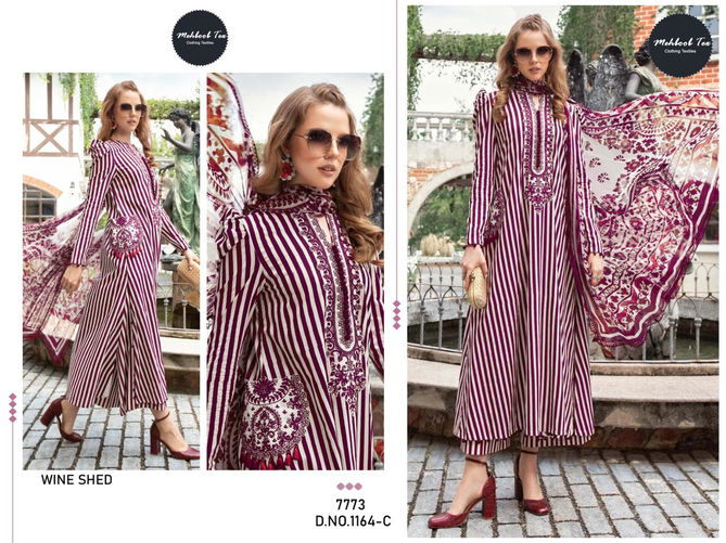 Mehboob Tex 1164 A To D Cotton Pakistani Dress Material Catalog
